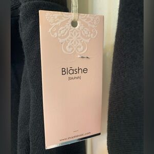 Black Blashe dress with tie front (or back)!